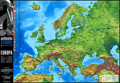3D-Karte Europa - mbmSystems