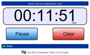 online-stopwatch Screenshot
